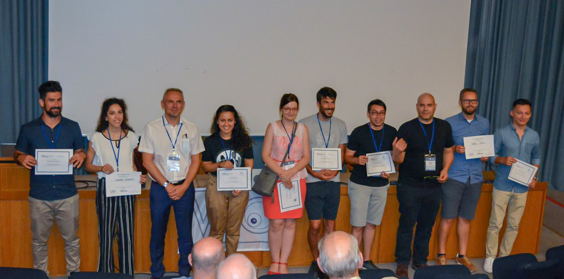 The awardees at the VPO 2018 in Athens, Greece